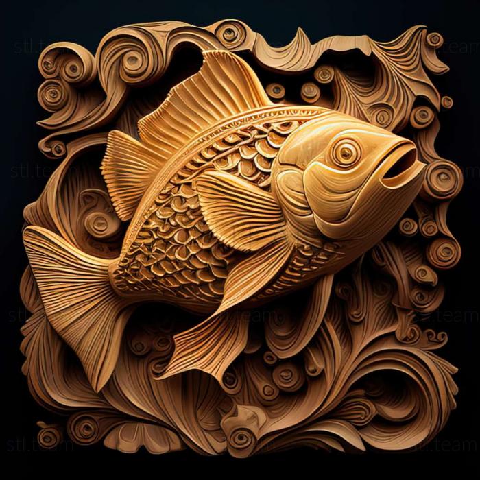3D модель Милоплюс рыба (STL)